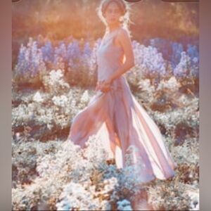 Aya Sacred Wear Ethereal Pink Midi Dress